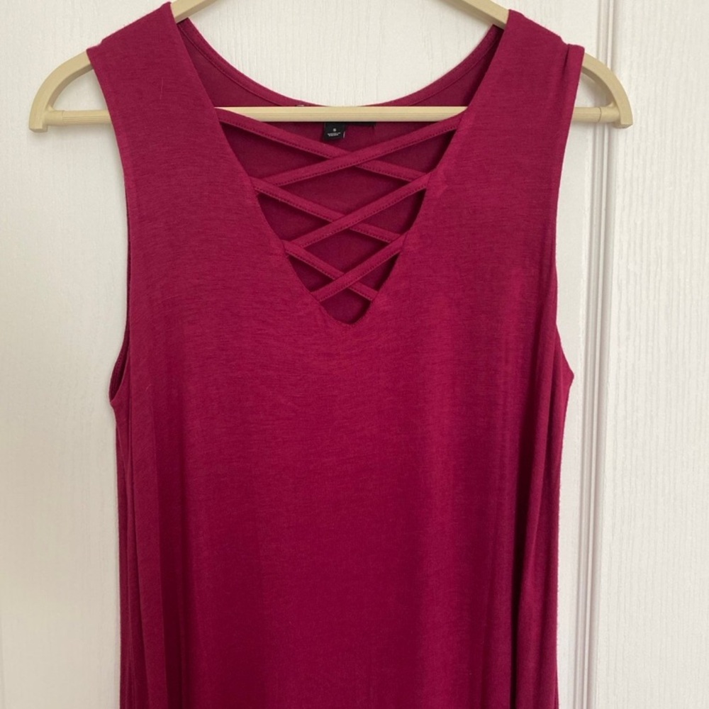 “Signature Studio” Deep Fuchsia color Dress